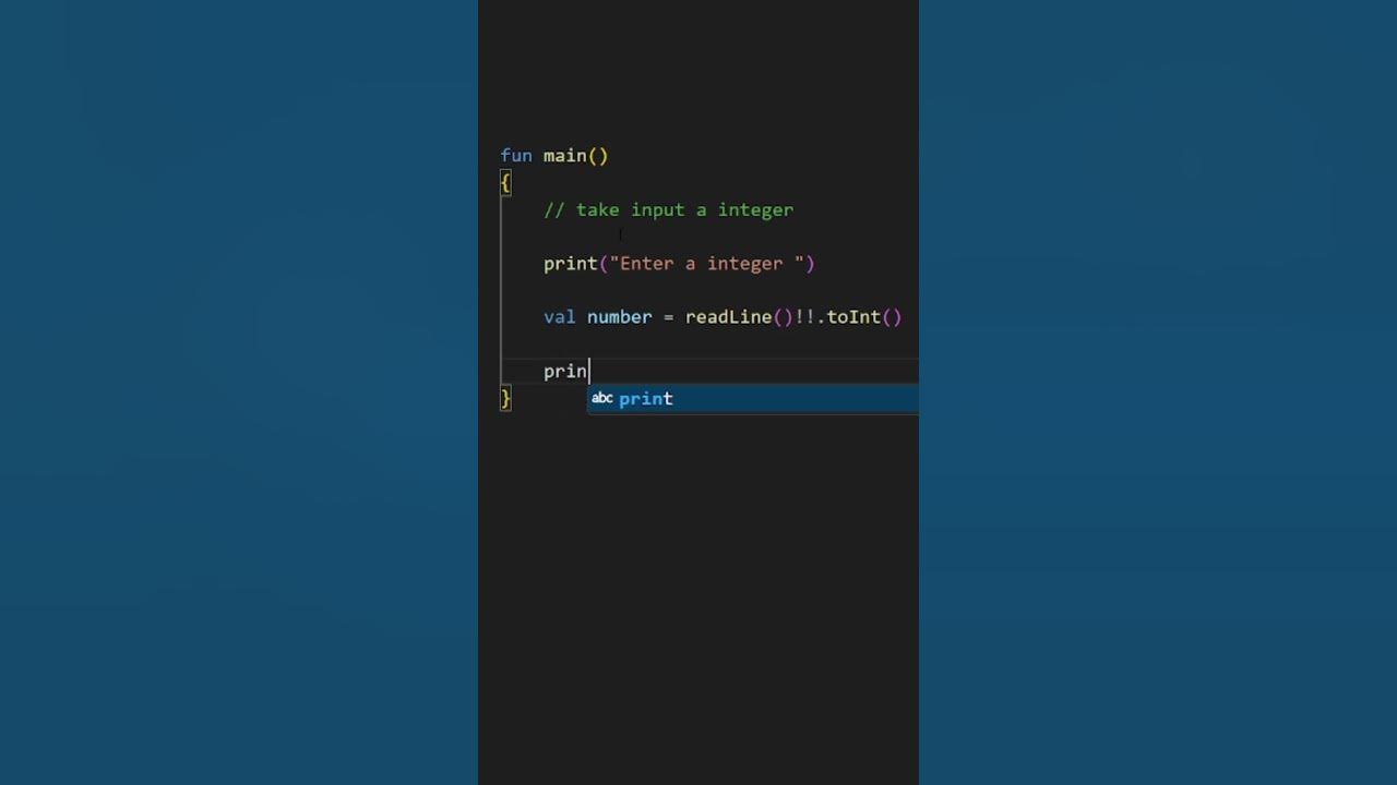 Learn kotlin Input and Output | Integer Input by Ok_wa - YouTube