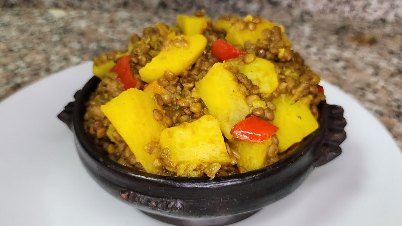 ለምሳ እና እራት የድፍን ምስር በድንች ወጥ አሰራር#ethiopianfood#cooking