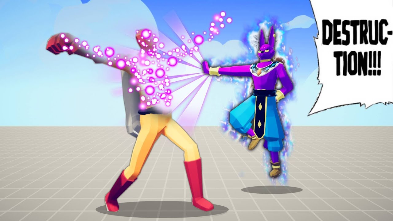 DESTRUCTION (HAKAI) of BEERUS DESTROYS EVERY UNIT TABS Totally