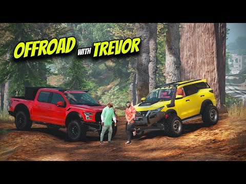 GTA 5 : FORD RAPTOR OFFROAD WITH TREVOR | MALAYALAM