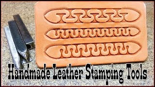 Handmade leather stamping tools Serpentine Design Stamps