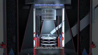 2500 MESH ULTRA-FINE RING ROLLER MILL！！#stone #machine #crusher #ring #roll #mill #grind #factory