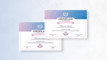 Free Certificate Design Make a Pastel Color Appreciation Certificate for FREE  using VP InfoART