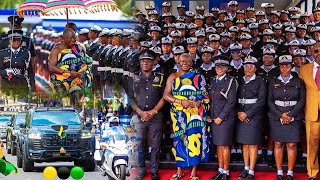 History Made! Asantehene Otumfuo Osei Tutu II Pays a Royal Visit to Ghana Police Headquarters🟡⚫️🟢
