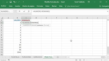 Cómo convertir a números romanos en Excel