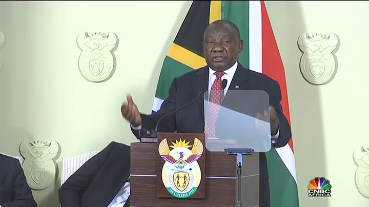(Full Speech) President Cyril Ramaphosa announces the economic #stimuluspackage