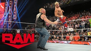 Cody Rhodes Hits The Cody Cutter On Brock Lesnar