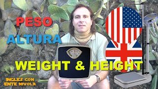 How do you say weight and height in English Weight Height