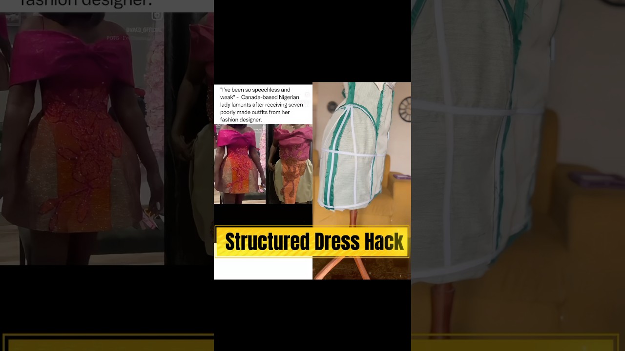 STRUCTURED DRESS SEWING HACK | How To Structure A Dress Properly 