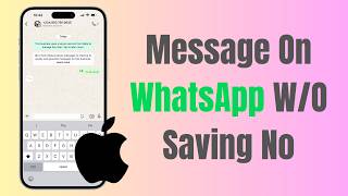 How To Message Someone On WhatsApp Without Saving Their Number On iPhone
Want to message someone on WhatsApp without saving their phone number to your contacts? 📱💬 In this video, I’ll show you how to start a WhatsApp chat on iPhone without adding the person’s number to your contacts.
🔹 In This Video, You’ll Learn:
✅ How to message someone on WhatsApp without saving their number
✅ How to start a WhatsApp chat without adding a contact
✅ How to use WhatsApp’s built-in features on iPhone
✅ How to open a chat with an unsaved number
✅ Tips for messaging unsaved contacts on WhatsApp
💬 Were you able to message someone without saving their number? Let me know in the comments below!
🔔 Subscribe for more WhatsApp tips, iPhone tutorials, messaging guides, and tech tips
#WhatsApp #iPhone #WhatsAppTips #iPhoneTips #WhatsAppTutorial #MessagingTips #TechTips
🇪🇸 Cómo Enviar Mensajes por WhatsApp Sin Guardar el Número en iPhone
🇫🇷 Comment Envoyer un Message sur WhatsApp Sans Enregistrer le Numéro sur iPhone
🇩🇪 So Schreiben Sie Jemandem auf WhatsApp, Ohne die Nummer auf dem iPhone zu Speichern
🇮🇹 Come Scrivere a Qualcuno su WhatsApp Senza Salvare il Numero su iPhone
🇵🇹 Como Enviar Mensagens no WhatsApp Sem Salvar o Número no iPhone
🇷🇺 Как Написать Кому-То в WhatsApp, Не Сохраняя Номер на iPhone
🇯🇵 iPhoneで電話番号を保存せずにWhatsAppでメッセージを送る方法
🇨🇳 如何在 iPhone 上不保存号码直接通过 WhatsApp 发消息
🇮🇳 iPhone पर नंबर Save किए बिना WhatsApp पर Message कैसे करें
🇹🇷 iPhone’da Numarayı Kaydetmeden WhatsApp’tan Birine Nasıl Mesaj Gönderilir?
Buy Me A Coffee: https://buymeacoffee.com/elvis_chibundu How To Message Someone On WhatsApp Without Saving Their Number On iPhone