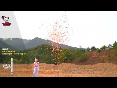 Party Popper Rectangle Tissue Paper P009 18 Winda Party Supplies 