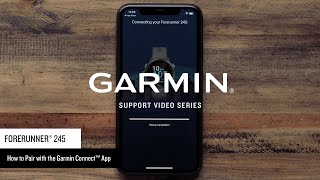 Support: Pairing a Forerunner® 245/245 Music with the Garmin Connect™ App screenshot 3