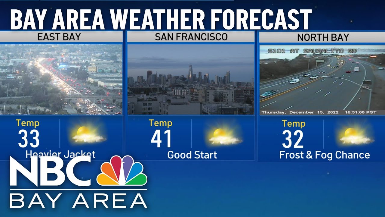 Bay Area Forecast: Cold Blast Continues; Rain Chance Update - YouTube