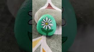 Papper weight stone 🪨 painting 🎨🖌️ challenge! flower 💐 vs cactus 🌵 #beautiful