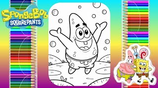SpongeBob SquarePants | Patrick coloring | coloring pages | kids coloring | learn colors | cartoon