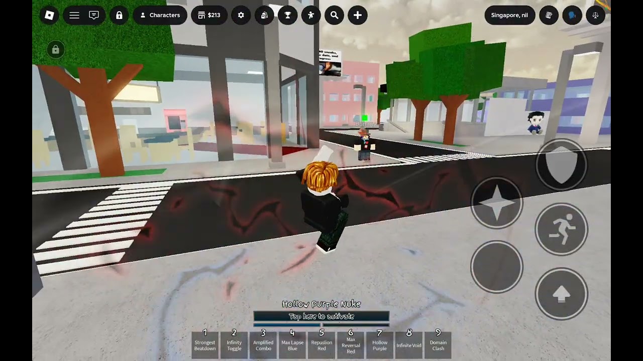 Trying custom moveset in jjs( first video btw :) )