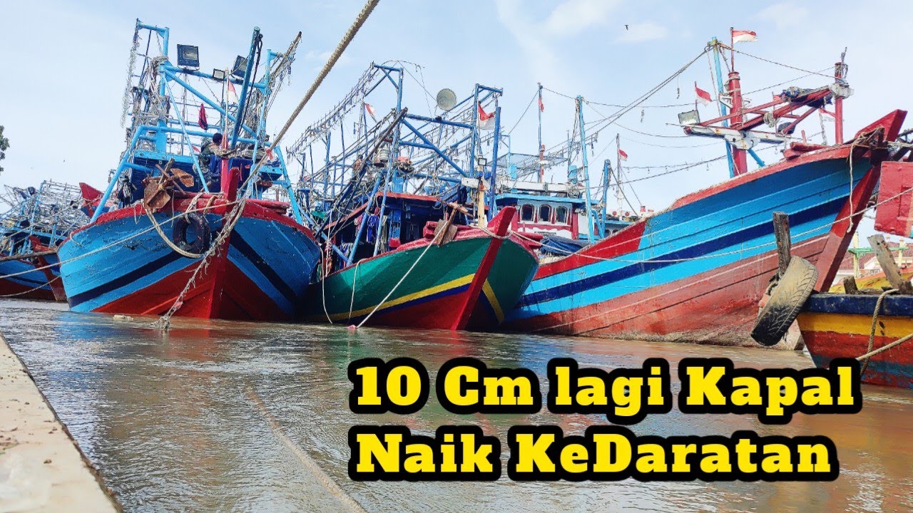 Situasi Sungai Juwana Saat Ini Air Meluap Meluber | Waspada Tali Cacangan Kapal Bisa Putus