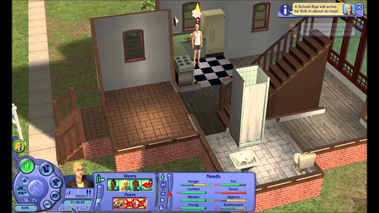 how to get child to do homework sims 2