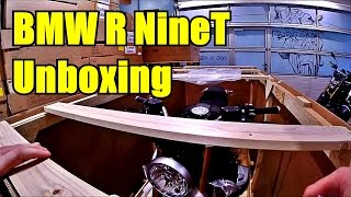 BMW R NineT unboxing.  Распаковка и сборка мотоцикла BMW RNineT