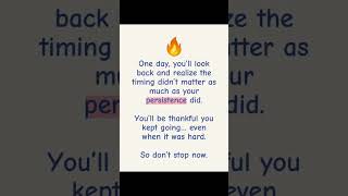 Persistence is key #mentalstrength #TGIS #persistence #mindsetchange