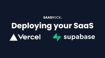 Deploying your SaasRock app to Vercel and Supabase