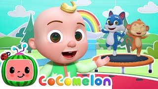 jumping up and down cocomelon animal time animals for kids