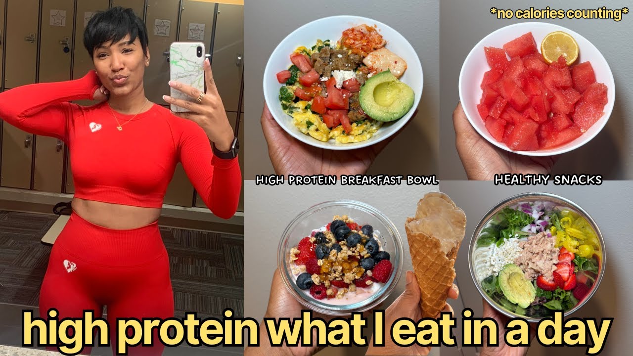 ЗДОРОВОЕ БЛЮДО С ВЫСОКИМ СОДЕРЖАНИЕМ БЕЛКА | Что я ем за день, не считая калории 🍳