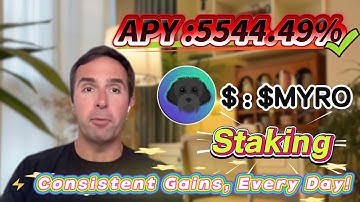 🧠 Solana staking for beginners — real $MYRO mining with stable 5544.49% APY returns!