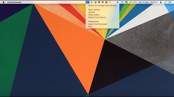 mkchromecast casting to google cast from system tray