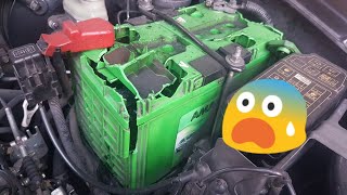 My car battery exploded!!!