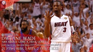 2012.06.19 NBA Finals G4 vs Oklahoma City Thunder Dwyane Wade Highlights, 25 pts