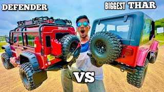 RC Traxxas Defender Vs Jeep Gladiator Vs RC Thar Part 2 - Chatpat toy tv