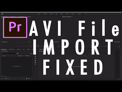 CAN'T IMPORT .AVI