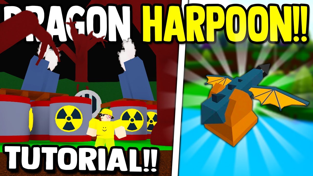 how to get DRAGON HARPOON!! (CLAIM NOW) Build a Boat for Treasure