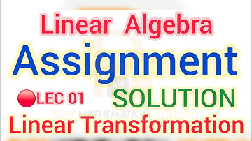 Linear Transformation Assignment Discussion |🔴 LEC 01 | Linear Algebra CSIR NET PYQ Solution