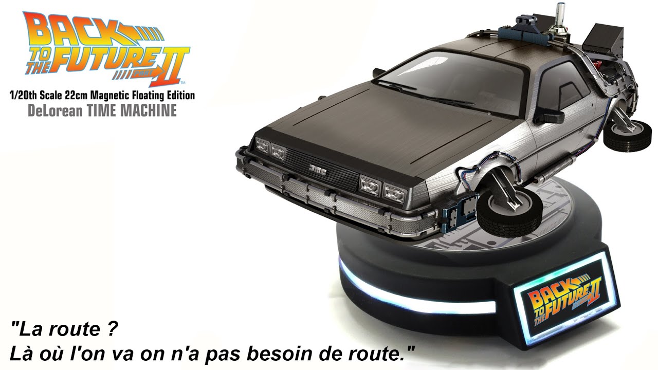 DeLorean Volante Magnétique de Retour Vers Le Futur 2 