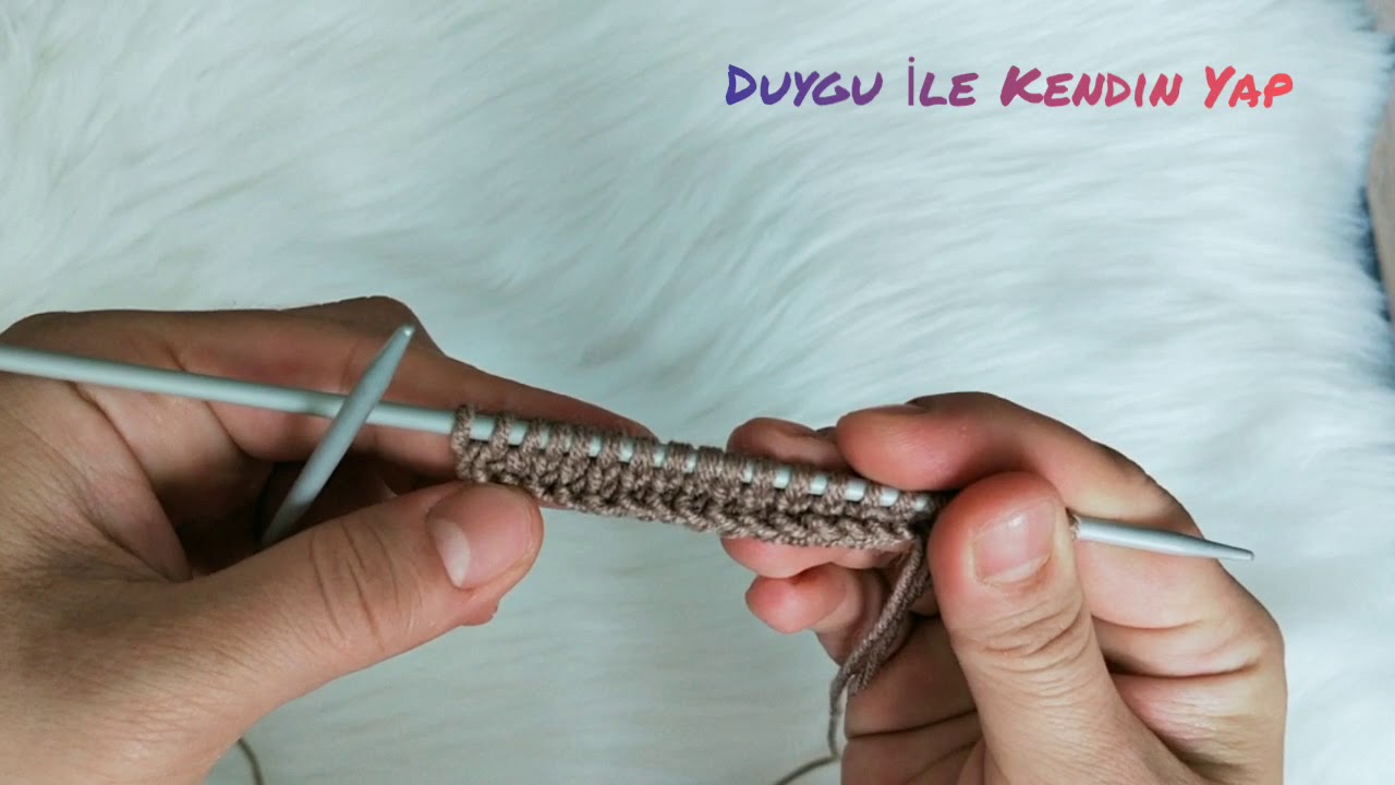 Düz örgü nasıl yapılır... şiş örgüsüne yeni başlayanlar için kolay anlatım 💯💯💯💯
