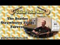 Strawberry Fields Forever - The Beatles - Acoustic Guitar Lesson (easy)