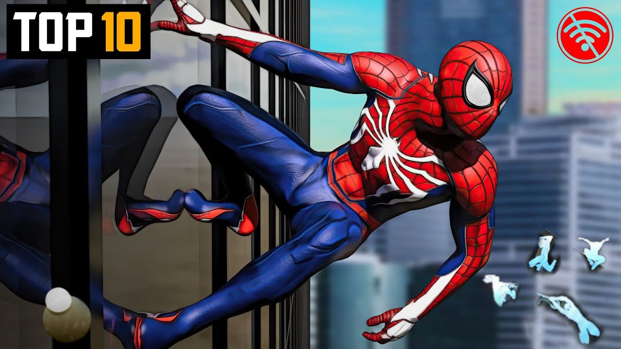 Top 10 Best Spider Man Games For Android 2022  High Graphics Spiderman  Games (Online/Offline) 