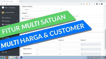 POS Kasir Retail (Point Of Sales) FITUR Multi Satuan Multi Harga Multi Customer - POS Seniman Koding