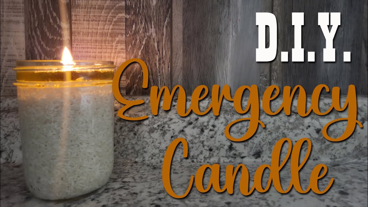 D.I.Y.  Emergency Candle ~ With 4 Things You Already Have