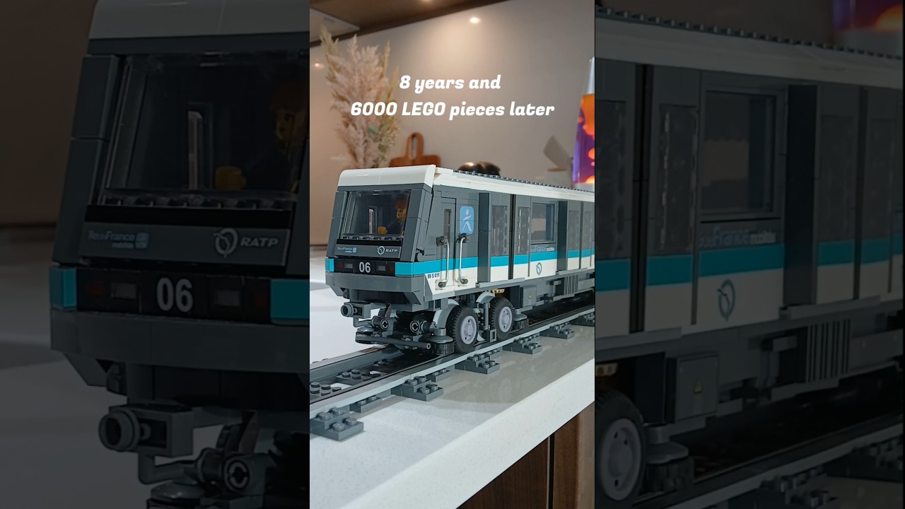 LEGO replica of the Paris métro 