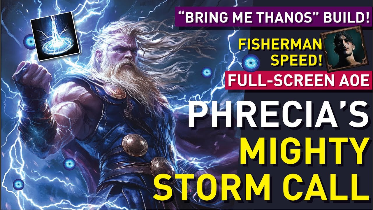The "Bring Me Thanos" Build【Mighty STORM CALL】wipes everytin FULL-SCREEN! Surfcaster | Phrecia 3.25