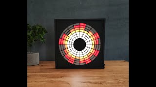 20 Band Circle spectrum analyzer, sound reactive, audio spectrum display
