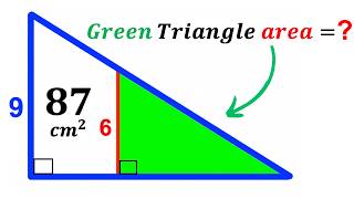 Can you find area of the Green shaded Triangle? | (Trapezoid) | #math #maths | #geometry