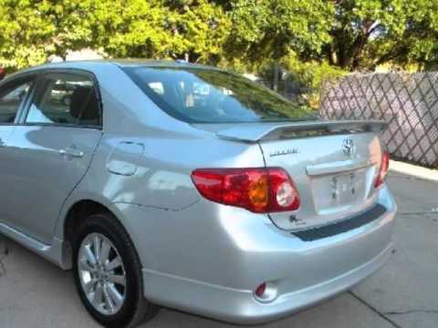 09 Toyota Corolla S Model At Rear Spoiler Cd Youtube