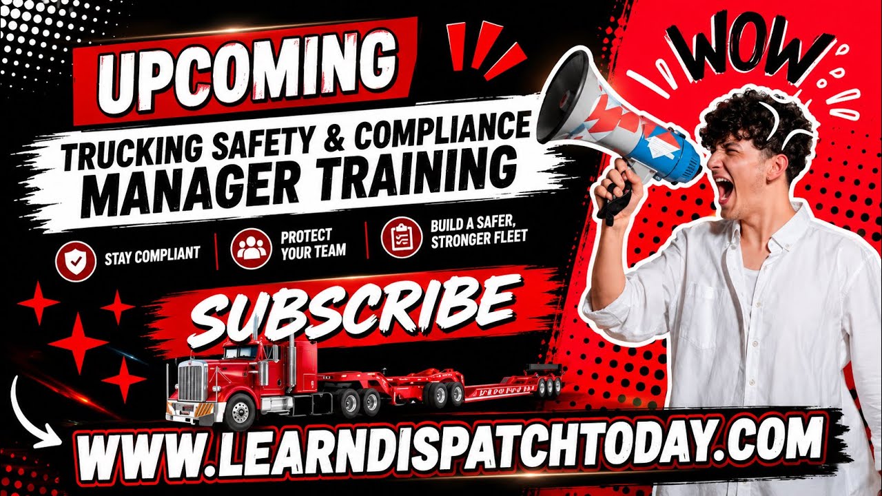 Trucking Safety & Compliance Manager training - YouTube