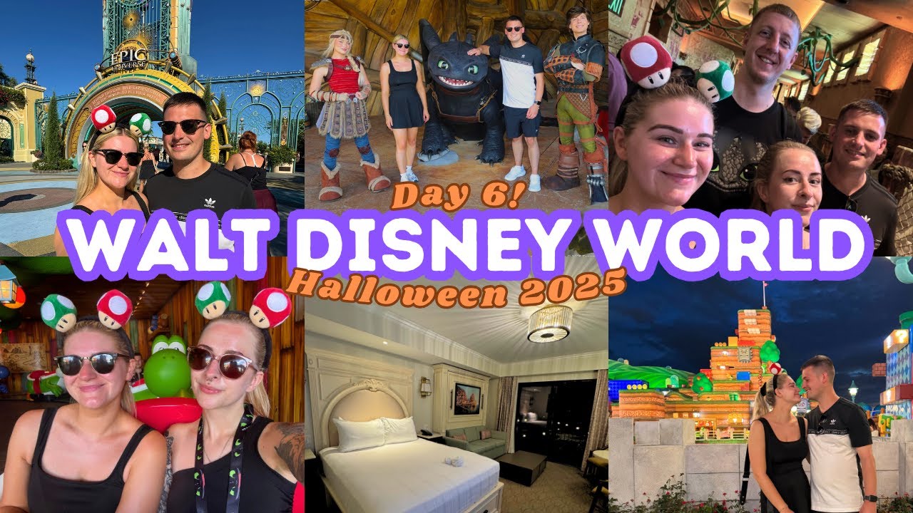 WALT DISNEY WORLD 🏰 День 6 ✈️ — День в Epic Universe и Ривьера. Регистрация • Сентябрь 2025 г.