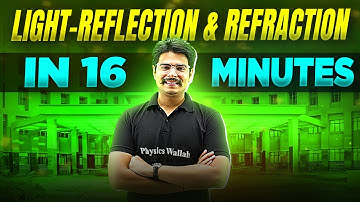 Light Reflection & Refraction | Complete Chapter In 16 Minutes | Class 10th Board