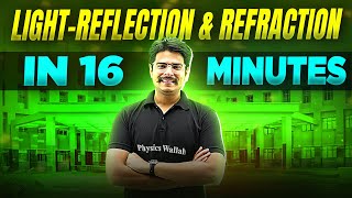 Light Reflection & Refraction | Complete Chapter In 16 Minutes | Class 10th Board